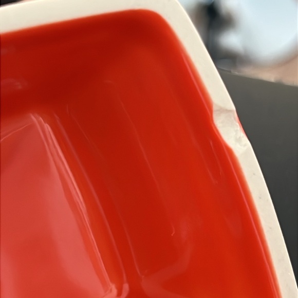 Orange Fiestaware butter dish - Picture 5 of 5